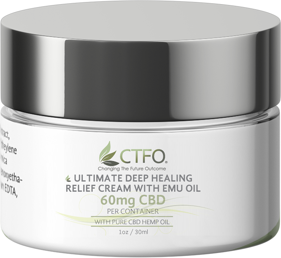 Ultimate Deep Healing Relief Cream with Emu Oil 1oz - 60mg CBD