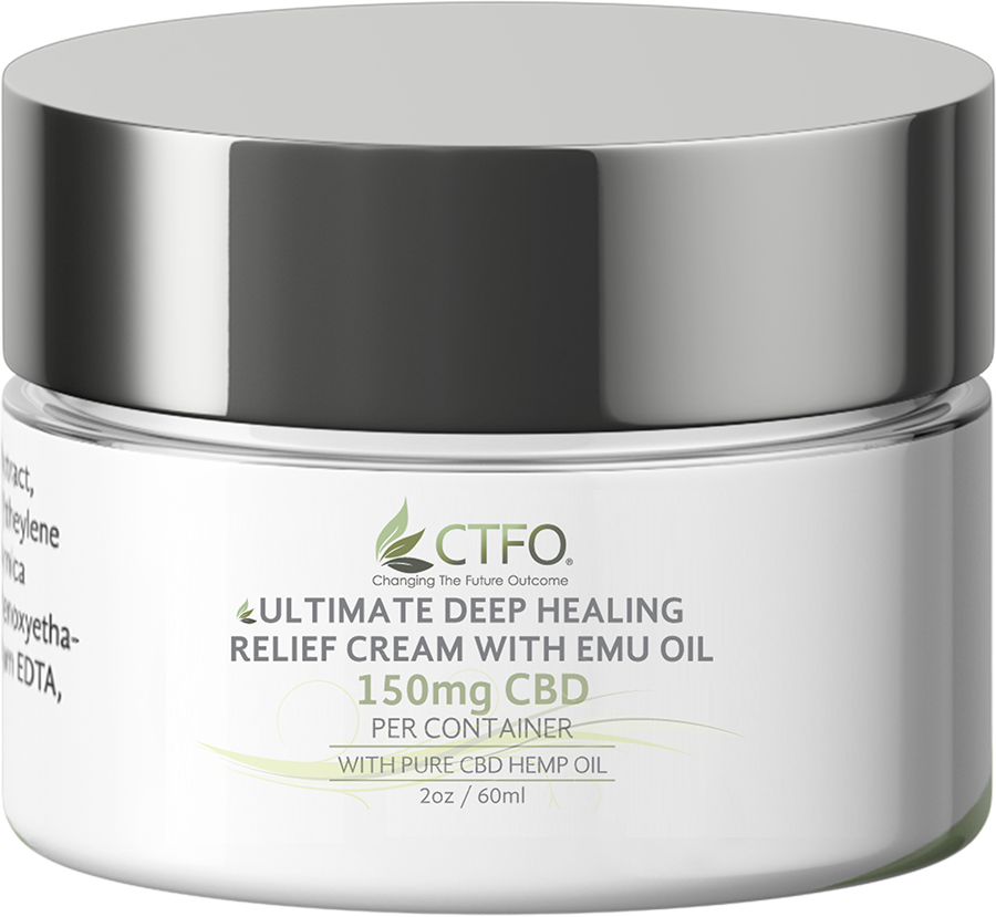 Ultimate Deep Healing Relief Cream with Emu Oil 2oz - 150mg CBD